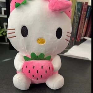 Hello Kitty Plush with Pink and Green Accents